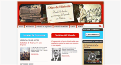 Desktop Screenshot of diasdehistoria.com.ar
